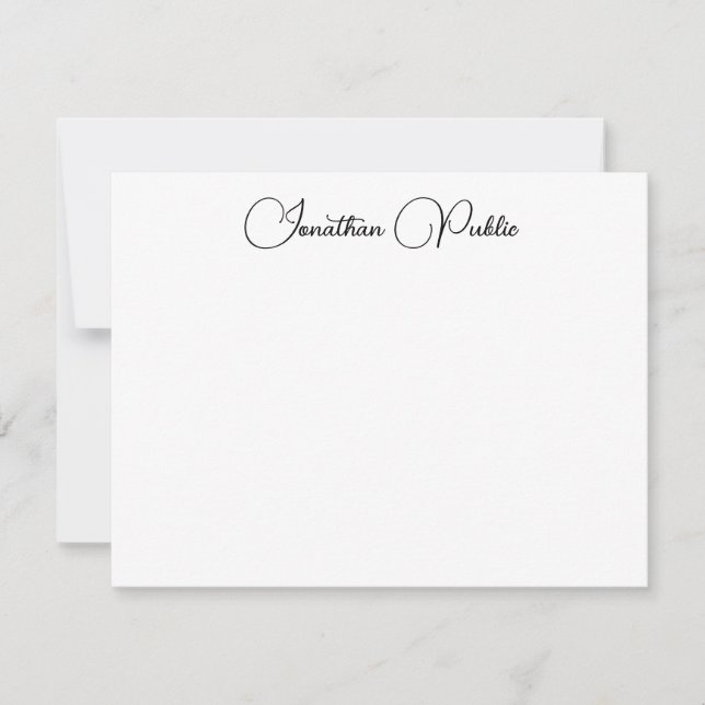 Modelo de Script de Tendy de Nome Calligrafado Ele (Frente)