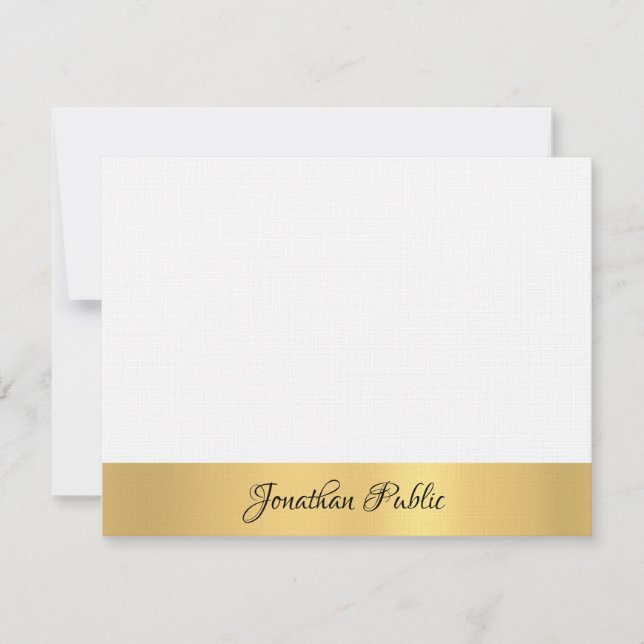 Modelo de Script Elegante de Linen Luxurioso (Frente)