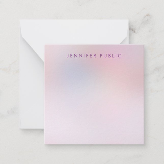 Modelo de Script Personalizado de Cores Elegantes  (Frente)