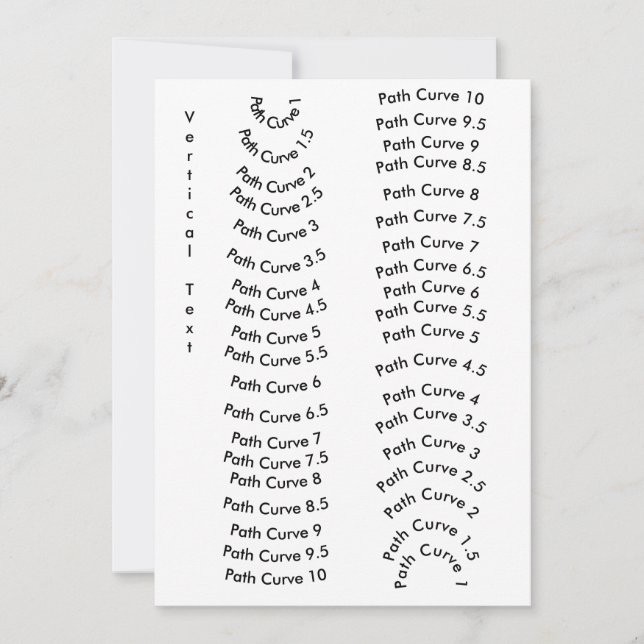 Modelo de Texto Curvo - Referência do Designer (Frente)