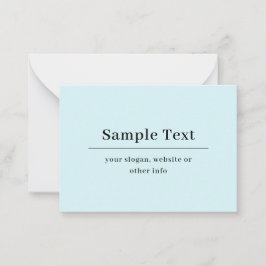 Modelo de texto simples e elegante | Azul