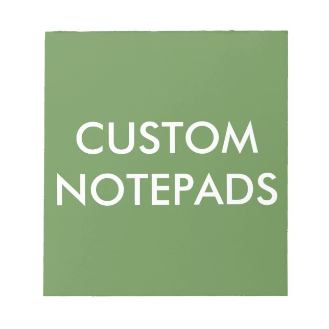 Modelo de Vazio de Bloco de Notas Personalizado (Frente)