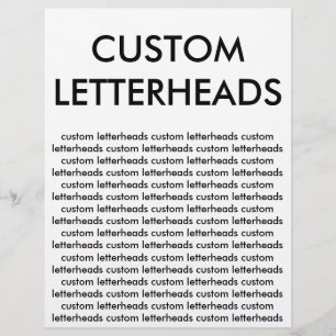 Modelo de Vazio personalizado de cabeçotes de letr