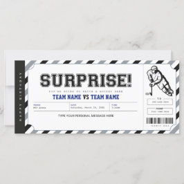 Modelo do Bilhete de Oferta de Hóquei Surpresa