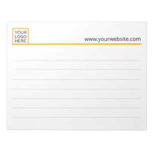 Modelo do Bloco de Notas de Empresa Personalizado