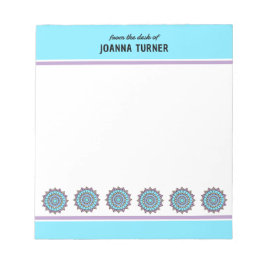 Modelo do Bloco de Notas Mandala Desenhado à Mão