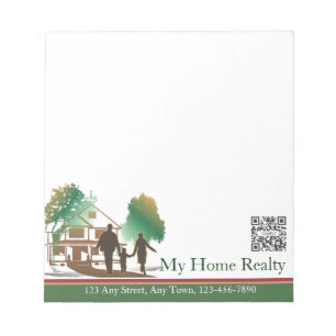Modelo do bloco de notas meu Realty Home