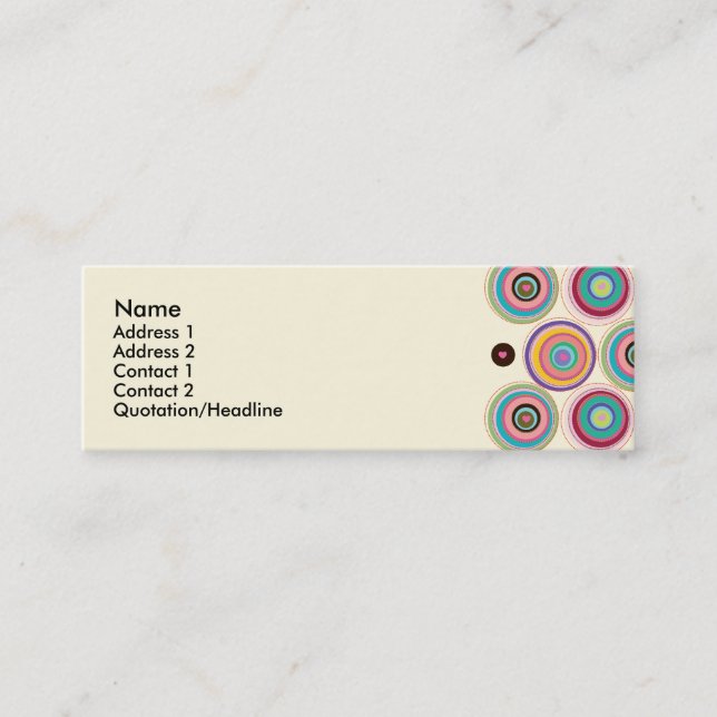 Modelo do cartão de visita dos corações da conexão (Frente)