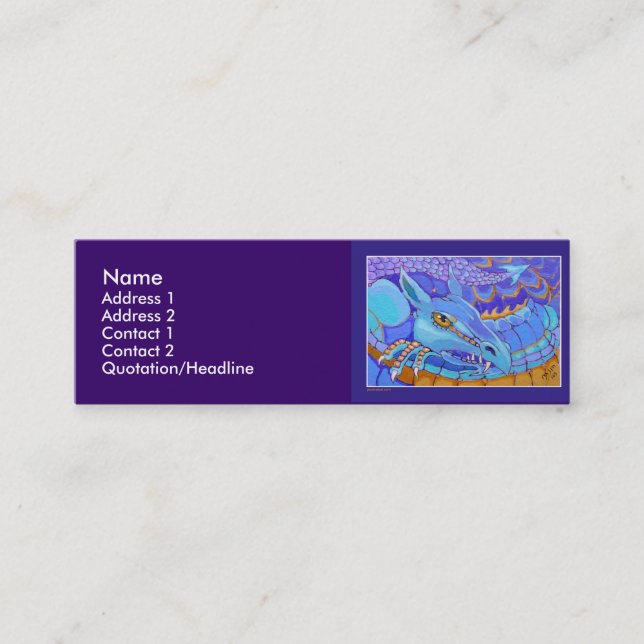 Modelo do cartão de visita - dragão (Frente)