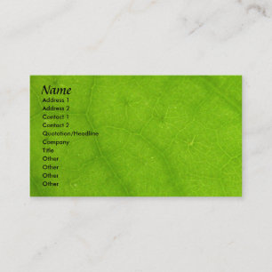 Modelo do cartão de visita - textura verde da