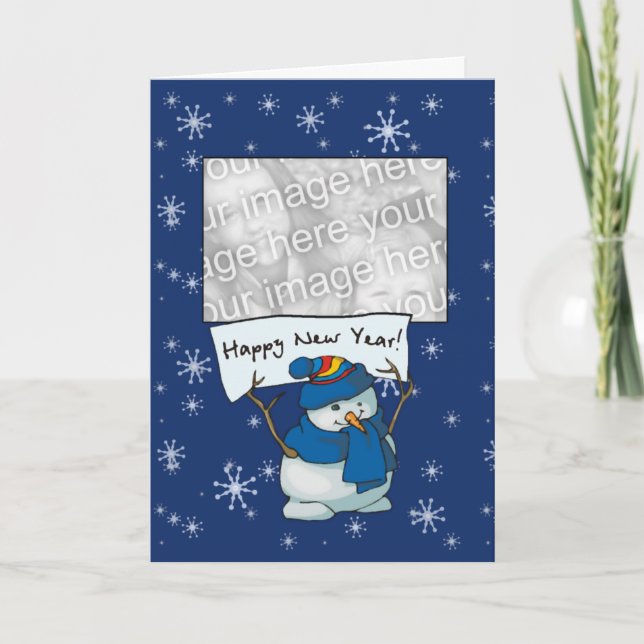 Modelo do cartão - o feliz ano novo! (Frente)