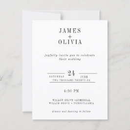 Modelo do Cartão-postal de convite para casamento