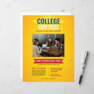 Modelo do College Fair Flyer