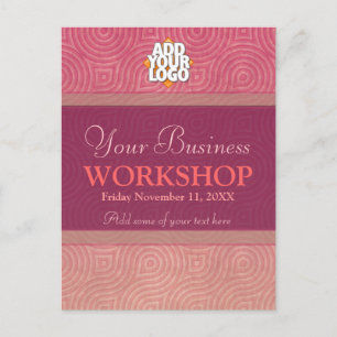 Modelo do convite da oficina do seminário do