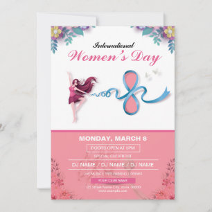 Modelo do Convite para o Dia da Mulher