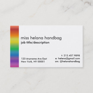 Modelo do design de cartão de visita do orgulho do