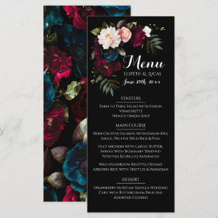 Modelo do Elegante Black Floral Wedding