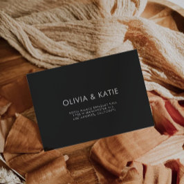 Modelo do Envelope de Casamento Negro