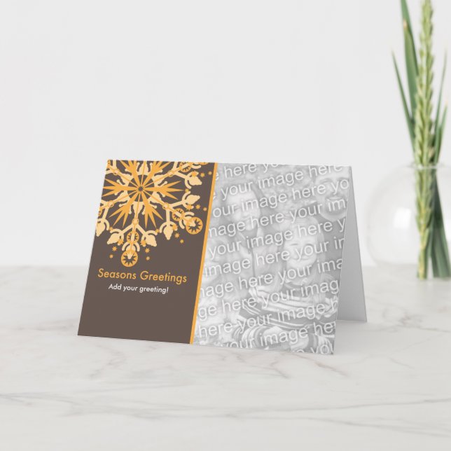 Modelo do feriado do floco de neve (Frente)