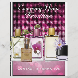Modelo do Folheto do Marketing de Perfume e Fragrâ