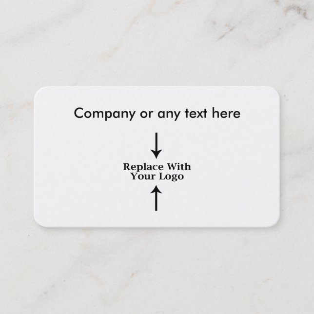 Modelo do logotipo do cartão de visita (Frente)