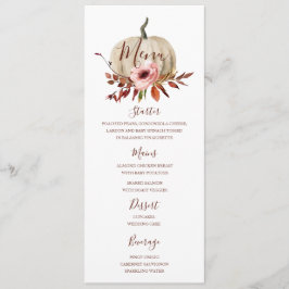 Modelo do Menu de Janto de outono de Abóbora