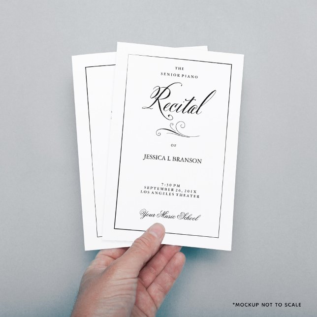 Modelo do programa Black & White Music Considerand (Criador carregado)