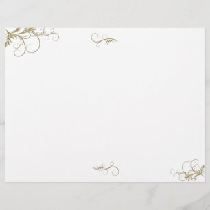 Modelo do Programa Floral Scrollwork Wedding