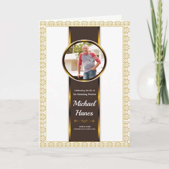 Modelo do Programa Funeral (Frente)