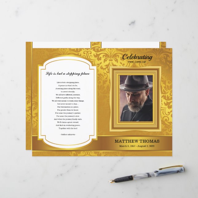 Modelo do Programa Funeral do ouro (Frente/Verso In Situ)