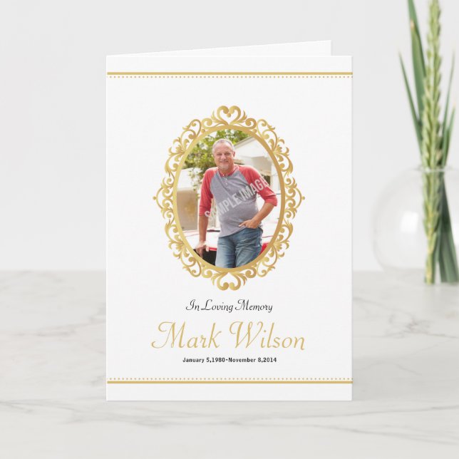 Modelo do Programa Funeral Memorial (Frente)