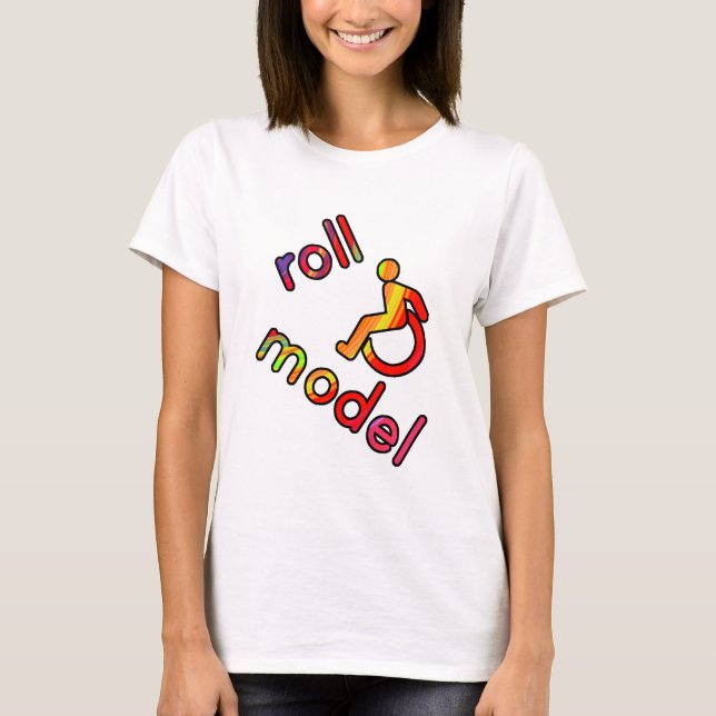 Modelo do rolo - camisetas da inabilidade - em (Frente)