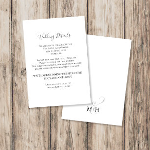 Modelo do Site de Detalhes Simples de Casamento Mi