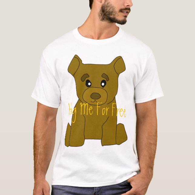 Modelo do t-shirt do urso de Brown (Frente)