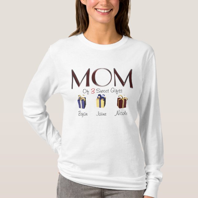 MODELO DO T-SHIRT DOS PRESENTES DE MOM (Frente)