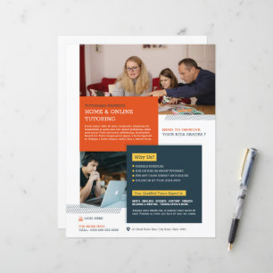 Modelo do Tutoring Service Flyer