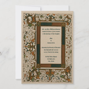 Modelo dos Convites Iluminados Medievais para Casa