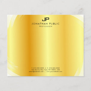 Modelo Dourado do Monograma Elegante Profissional 