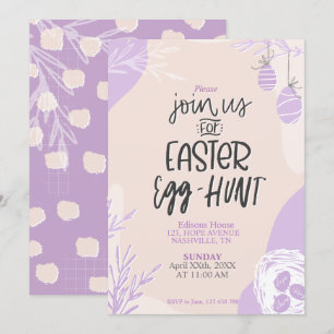 Modelo Editável de Convite de festas de Ovo de P