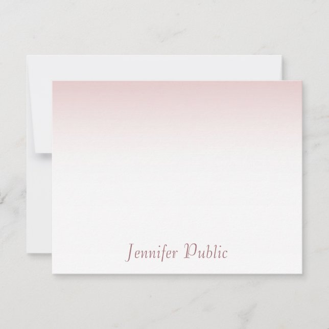 Modelo Elegante de Script de Caligrafia Dourada ro (Frente)