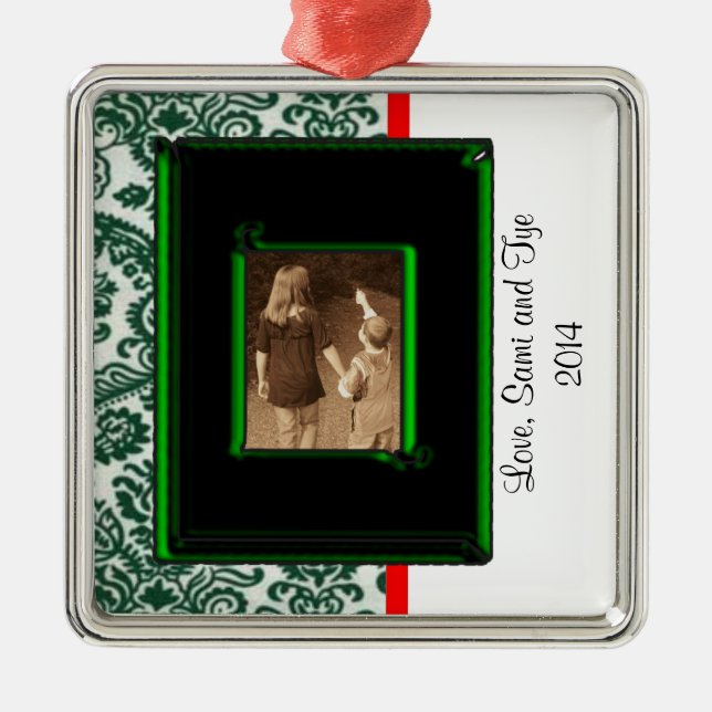 Modelo ENFEITES DE NATAL DE FOTOGRAFIA DAMASK (Frente)