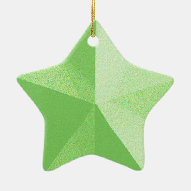 Modelo Enfeites de natal Estrela Verde (Frente)
