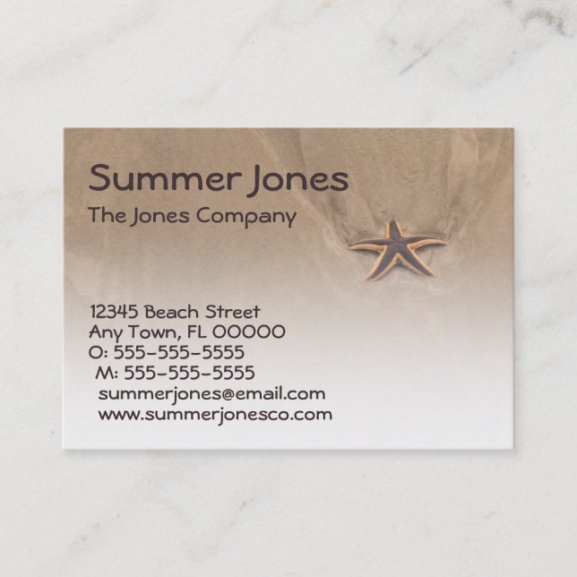 modelo Estrela-enchido do cartão de visita do dia (Frente)