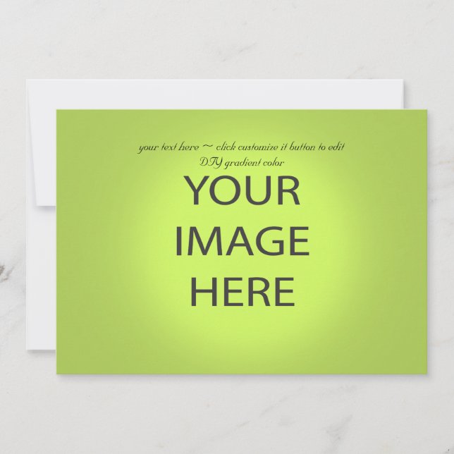 Modelo fácil, cor de gradiente DIY/5x7 horizontal (Frente)