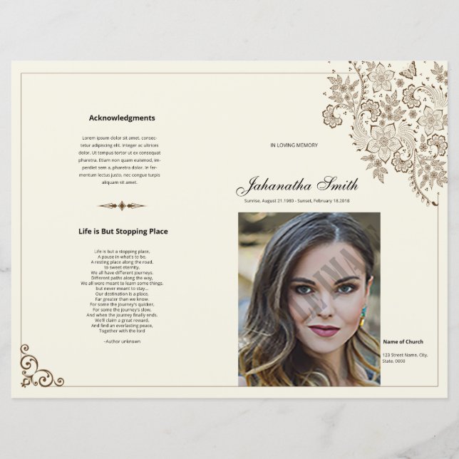 Modelo funerário (Frente)