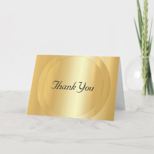 Modelo Glamour Dourado de Texto de Agradecimento M