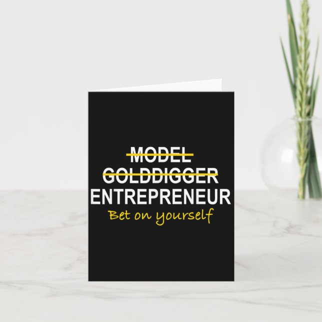 Modelo Golddigger Empreendedor Motivacional  (Frente)