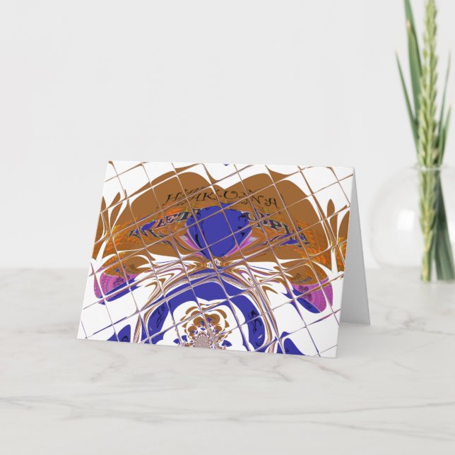 Modelo horizontal da placa de saudação (Frente)