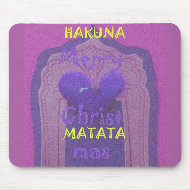 Modelo horizontal do Mousepad de Feliz de Hakuna M (Frente)