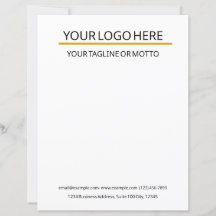 Modelo Letterhead para Empresas Personalizadas
